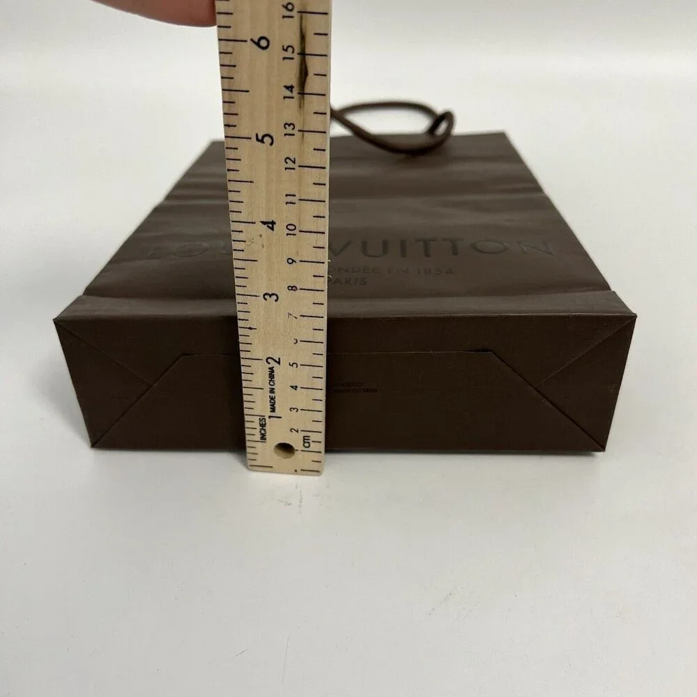 Authentic Louis Vuitton Paper Gift shopping Bag Brown